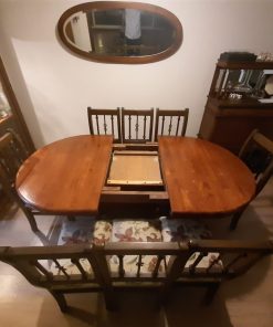 Juego comedor mesa extensible y 8 sillas