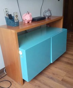 Mueble Madera Turquesa