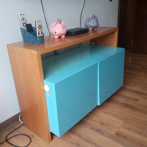 Mueble Madera Turquesa