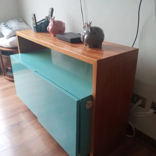 Mueble Madera Turquesa