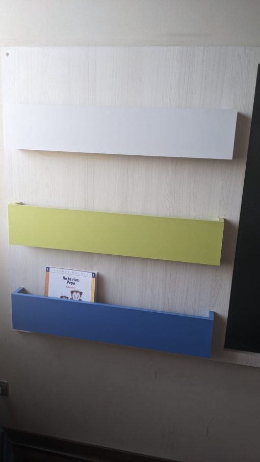 Mueble Librero Pizarrón Imantado para Muro