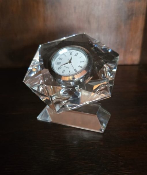 Reloj de cristal decorativo