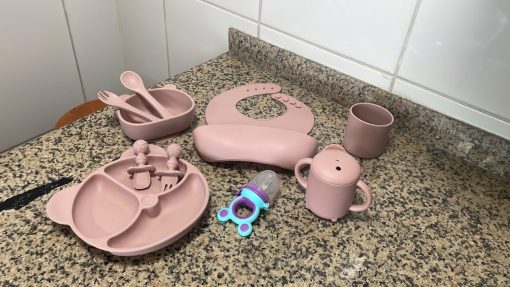 Set de comida bebé silicona