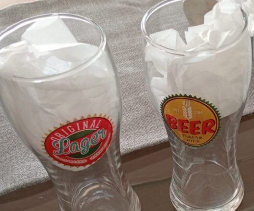 Set 4 vasos cerveceros con diseño Homewell - Imagen 2